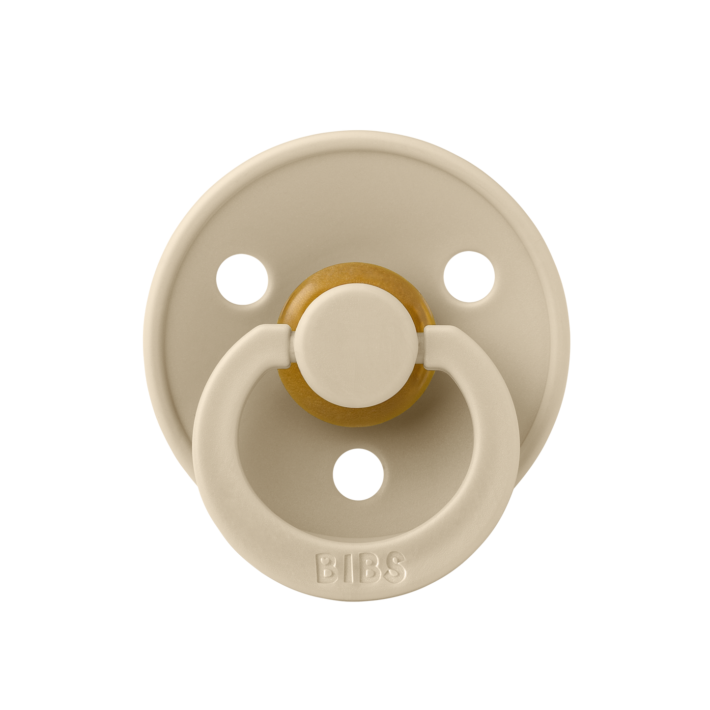 Bibs - Dummies - Colour Round - Vanilla