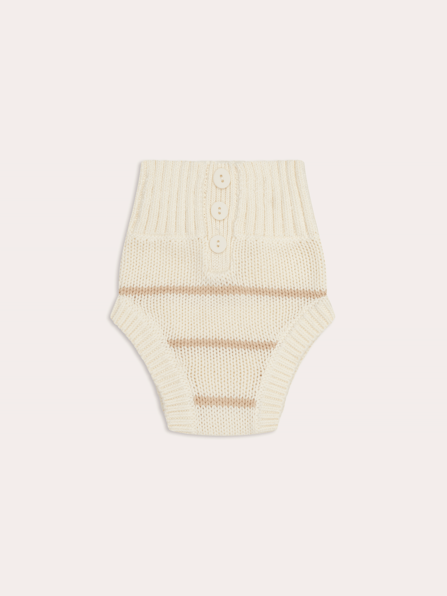 Illoura the Label - Dusky Knit Bloomer - Sand Stripe