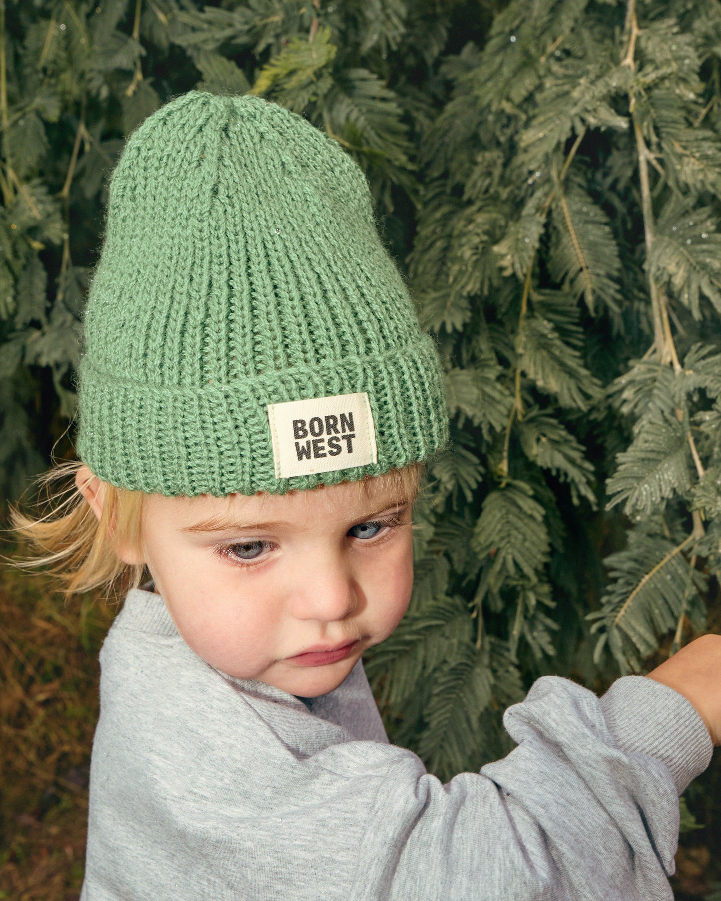 Born West - Hand Knitted Beanie - Fern