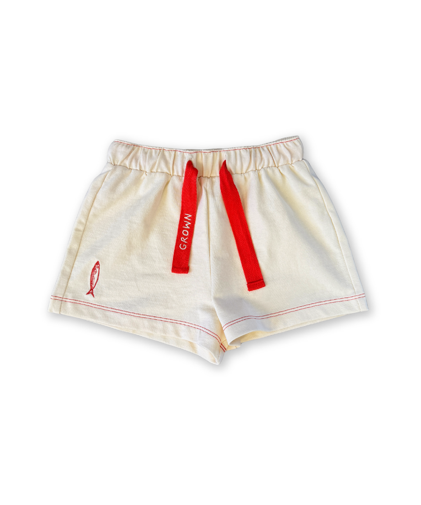 Grown - French Terry Sardine Short - Milk