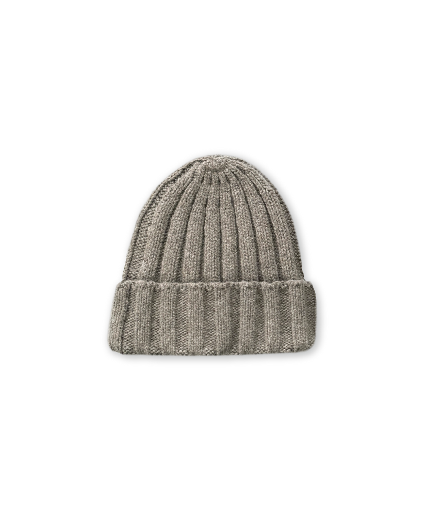 Grown - Merino Ribbed Beanie - Grey
