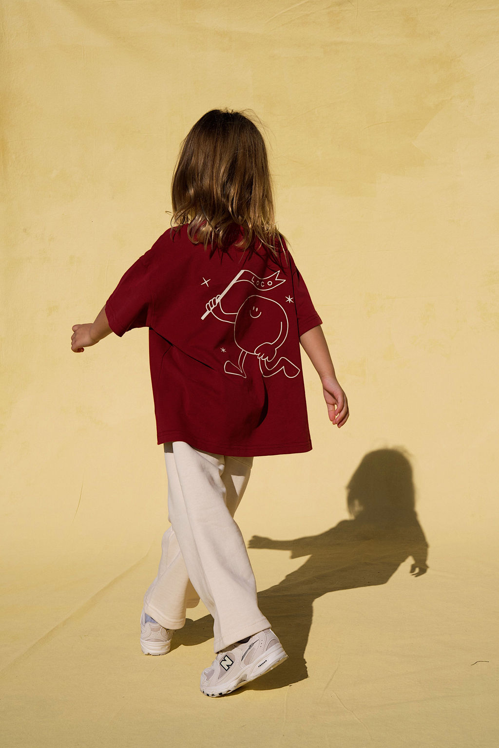 Little the Label - The Crazy Flag Lou Tee - Cherry Cola