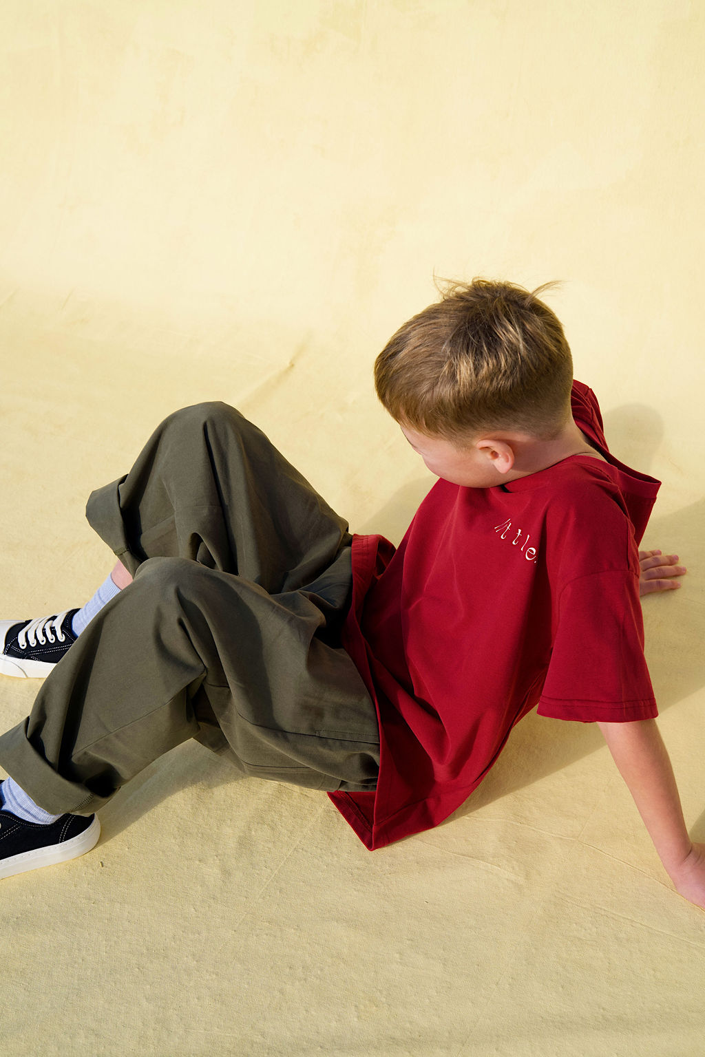 Little the Label - The Crazy Flag Lou Tee - Cherry Cola