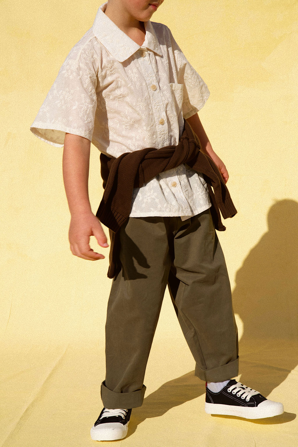 Little the Label - Dusty Drop Crotch Pant - Khaki