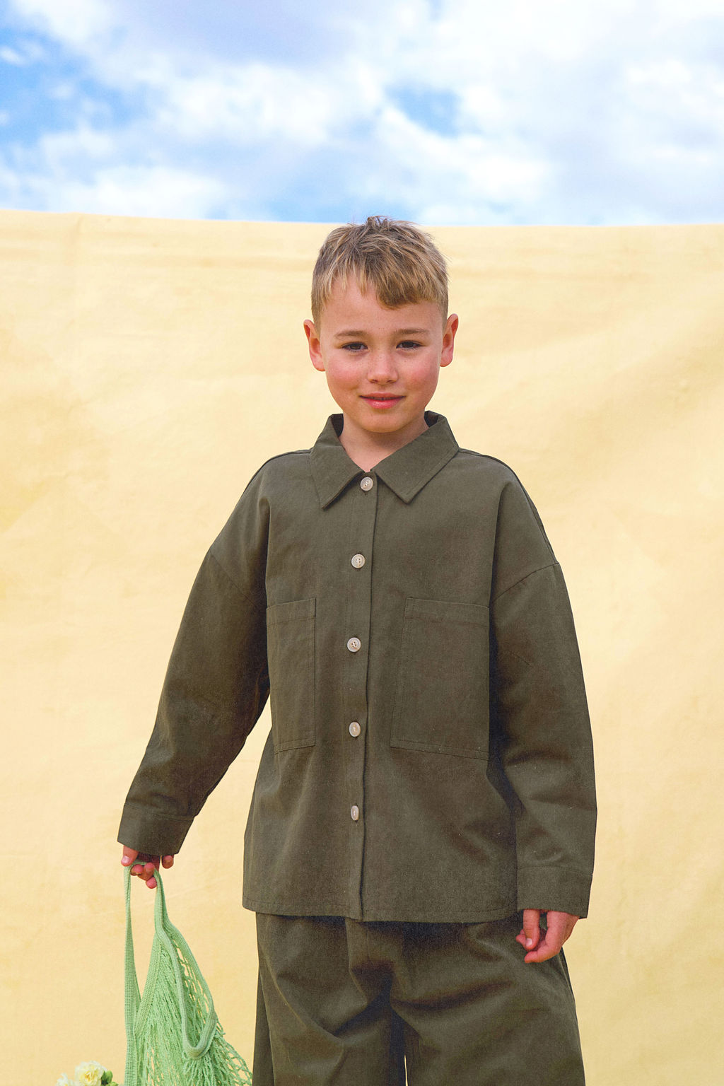 Little the Label - The Sunny Shirt Jacket - Khaki