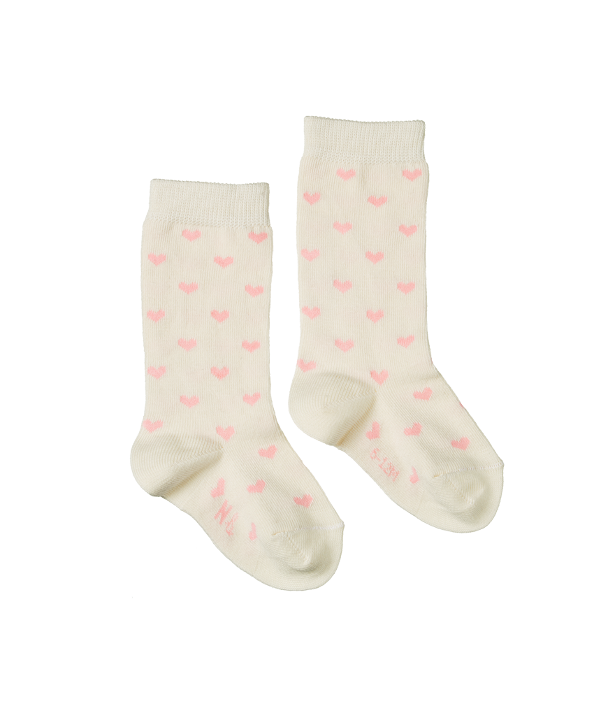 Nature Baby - Cotton Socks - Hearts