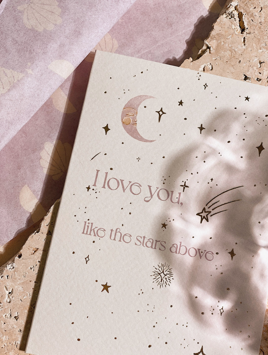 Brigitte May - I Love You Like The Stars Above Card