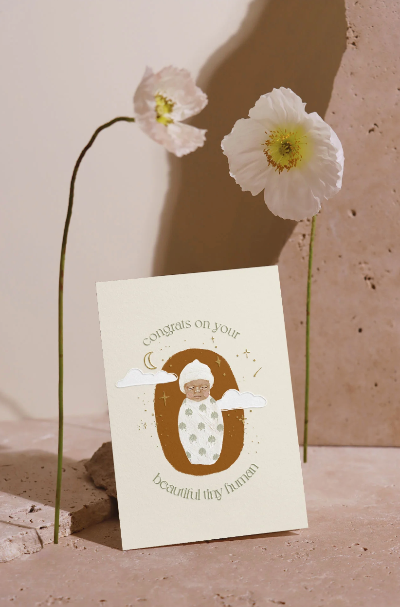 Brigitte May - Congrats on your beautiful tiny human card