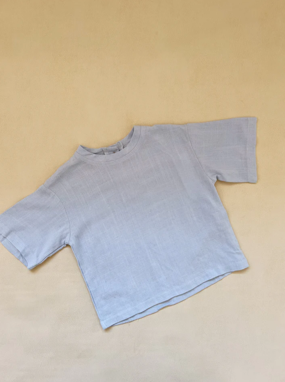 Tiny Trove - Casper Relaxed Tee - Sky