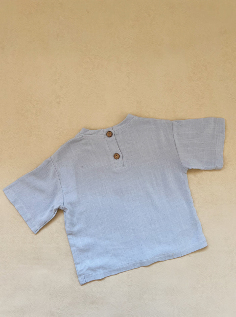 Tiny Trove - Casper Relaxed Tee - Sky