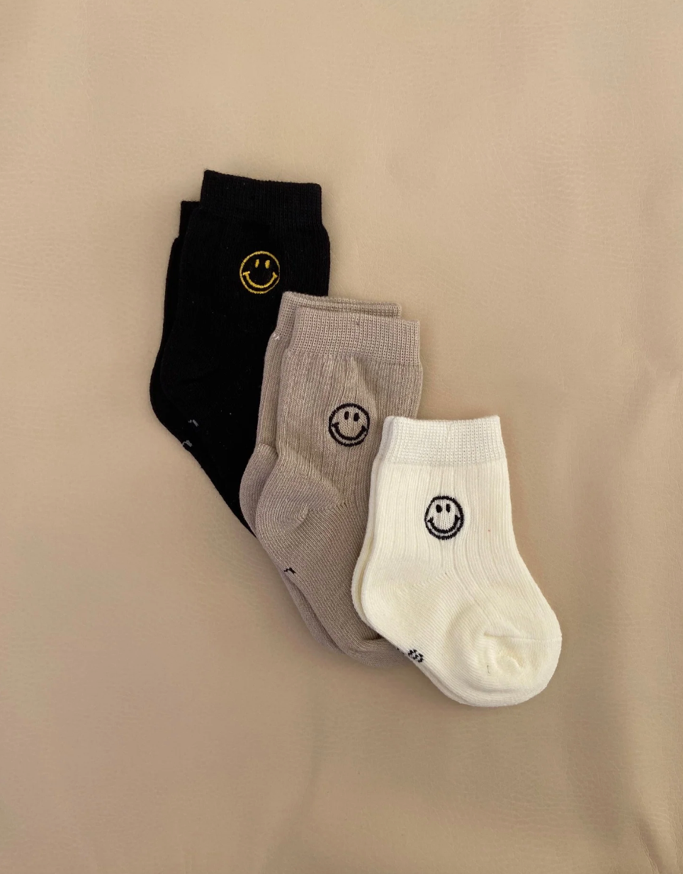 Tiny Trove - Face Socks - Black