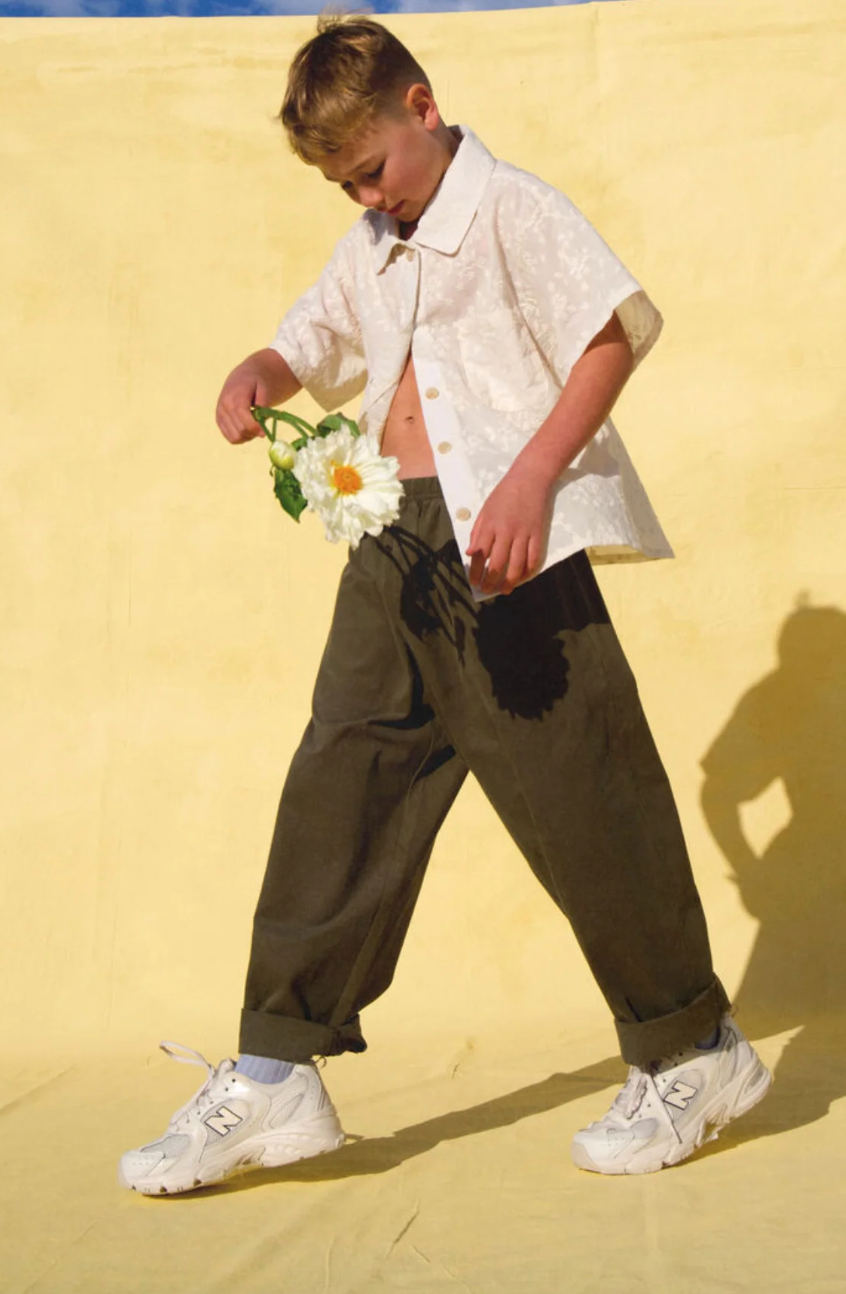 Little the Label - Dusty Drop Crotch Pant - Khaki