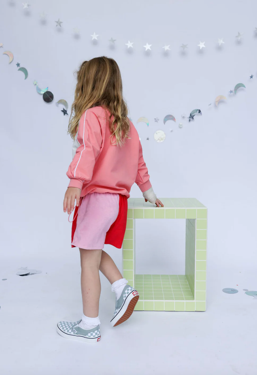 Sunday Siblings - Lunar Shorts - Red + Pink