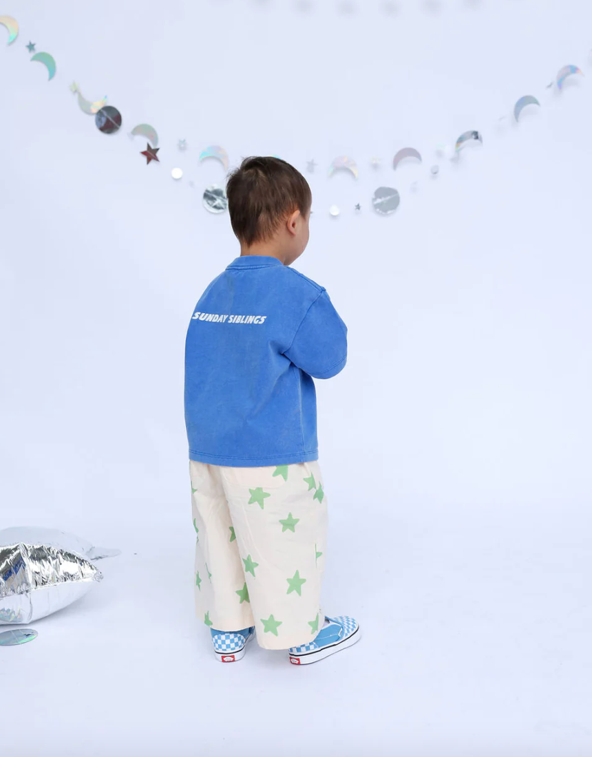 Sunday Siblings - Rocket Tee - Blue