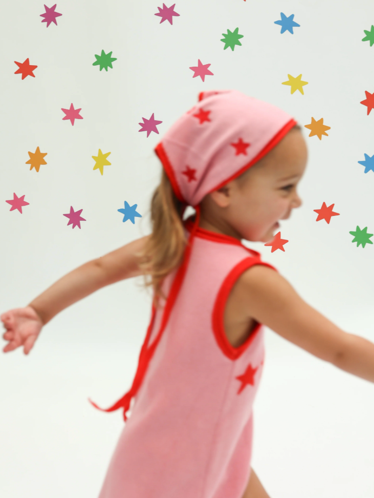 Sunday Siblings - Stars Align Bandana - Pink & Red
