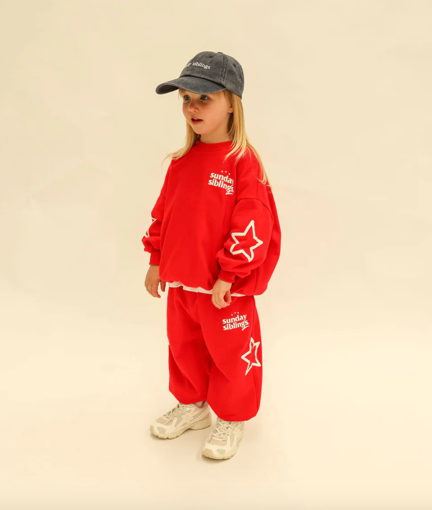 Sunday Siblings - Siblings Set - Red Sweater