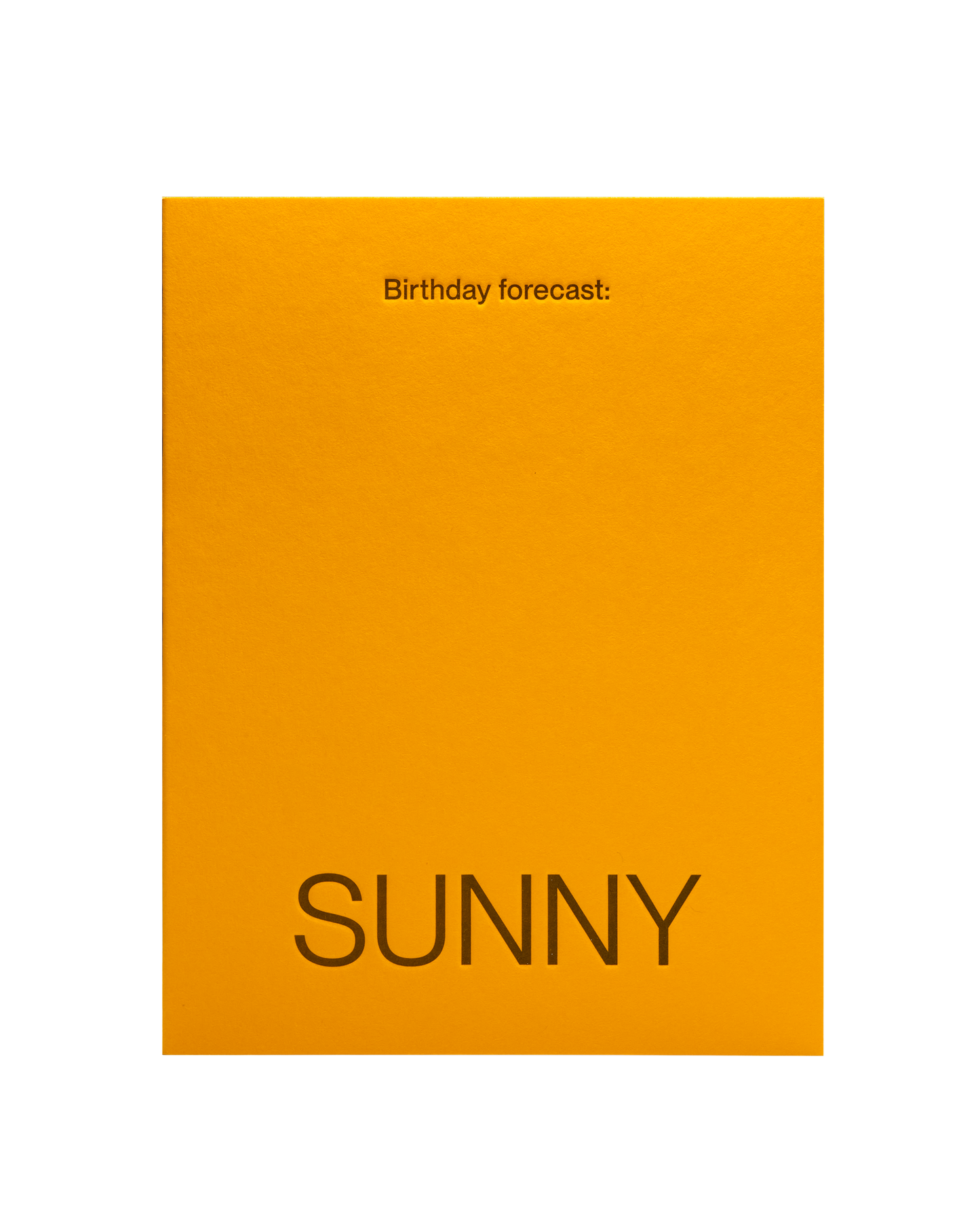 Short Talk - Birthday Forecast: SUNNY