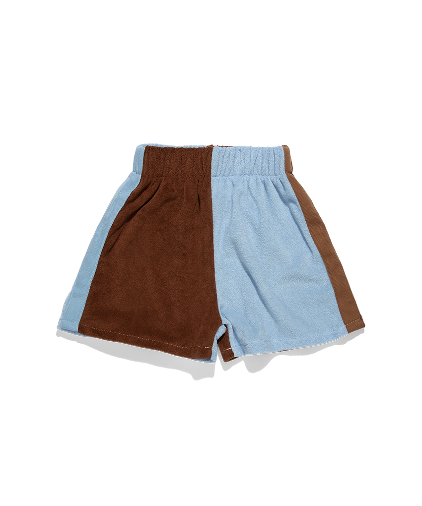 Sunday Siblings - Lunar Shorts - Blue + Chocolate