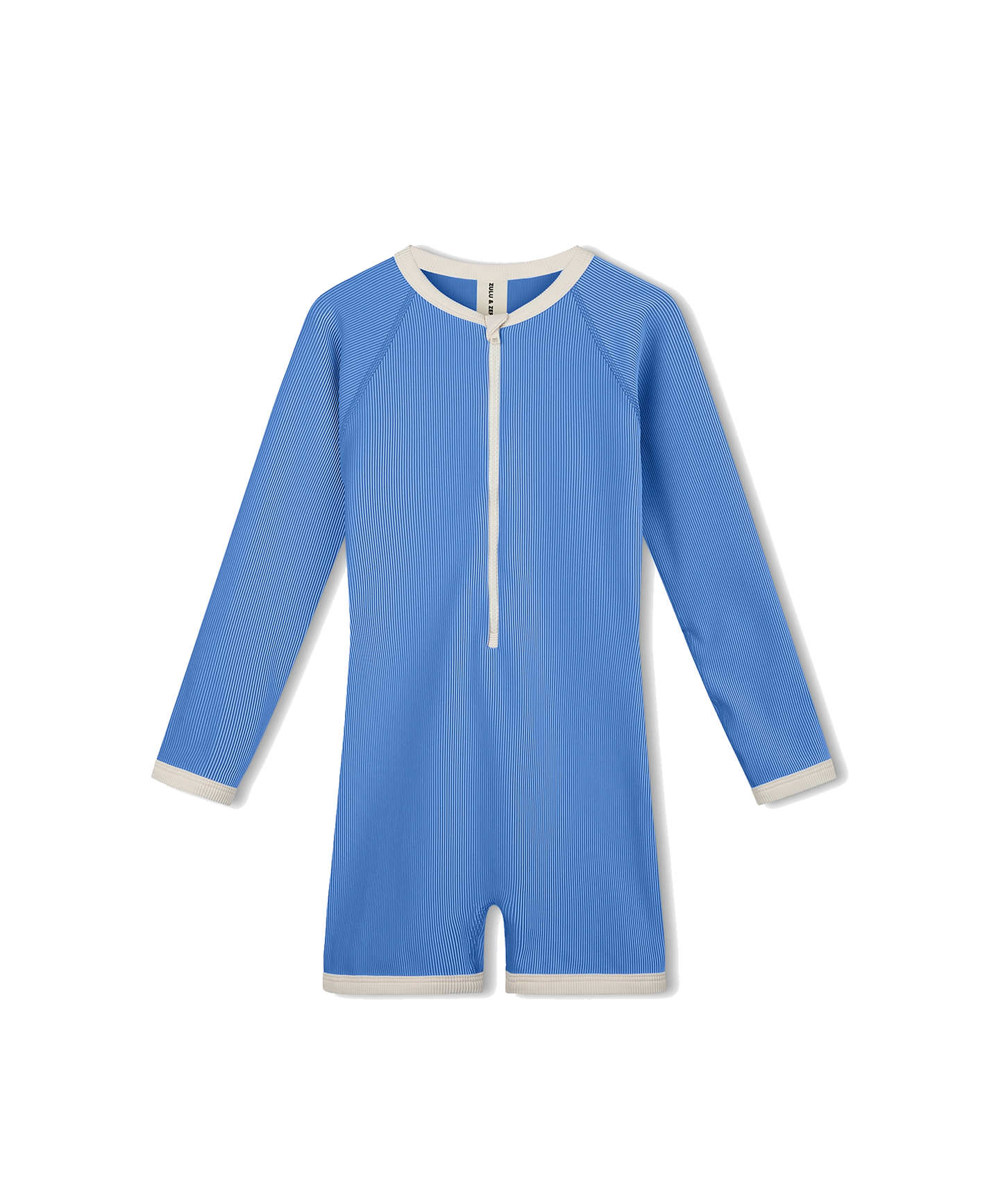 Zulu & Zephyr - Mini Stripe Rib Surf Suit - Sky Blue