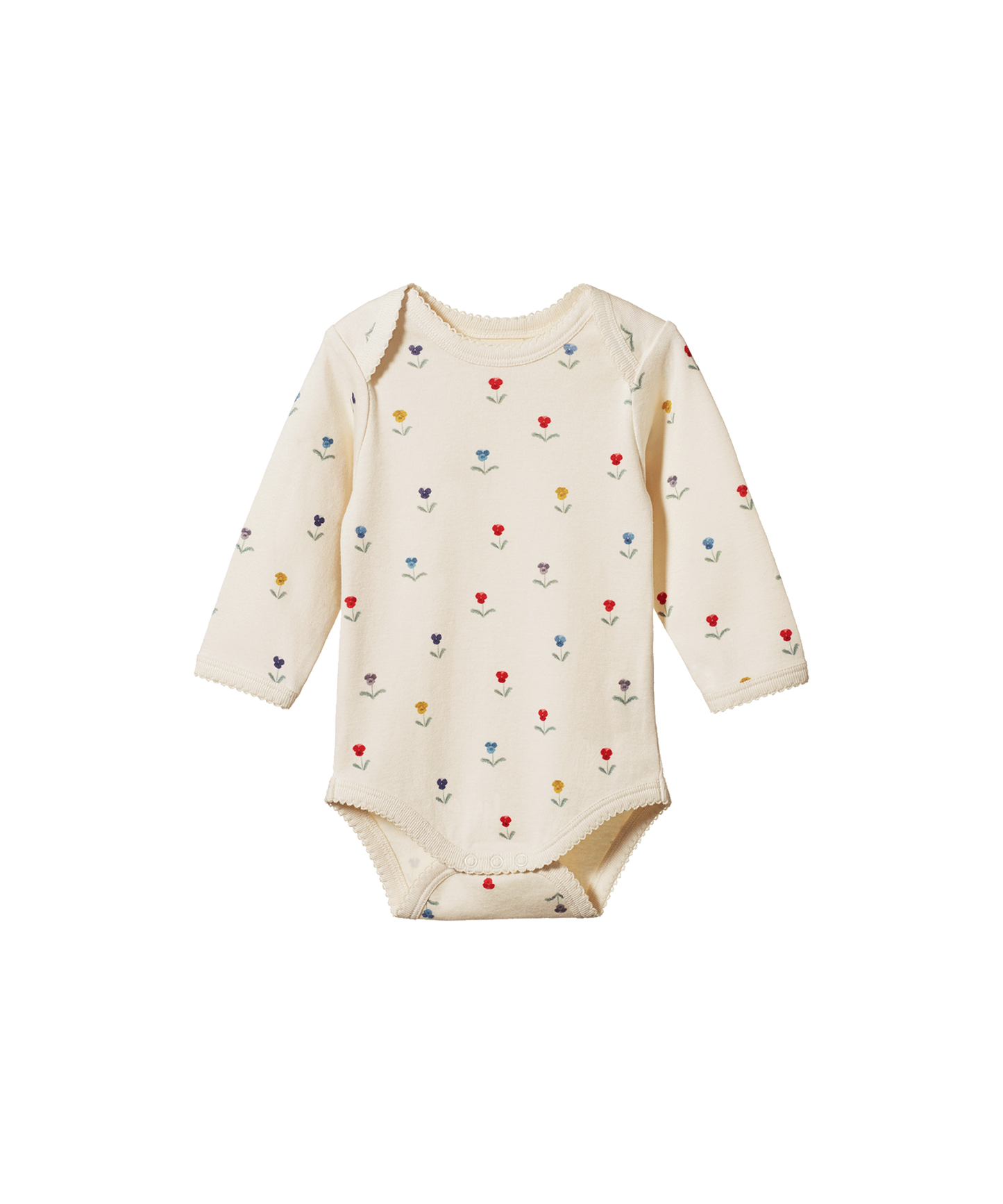Nature Baby - Long Sleeve Bodysuit - Delphine Print