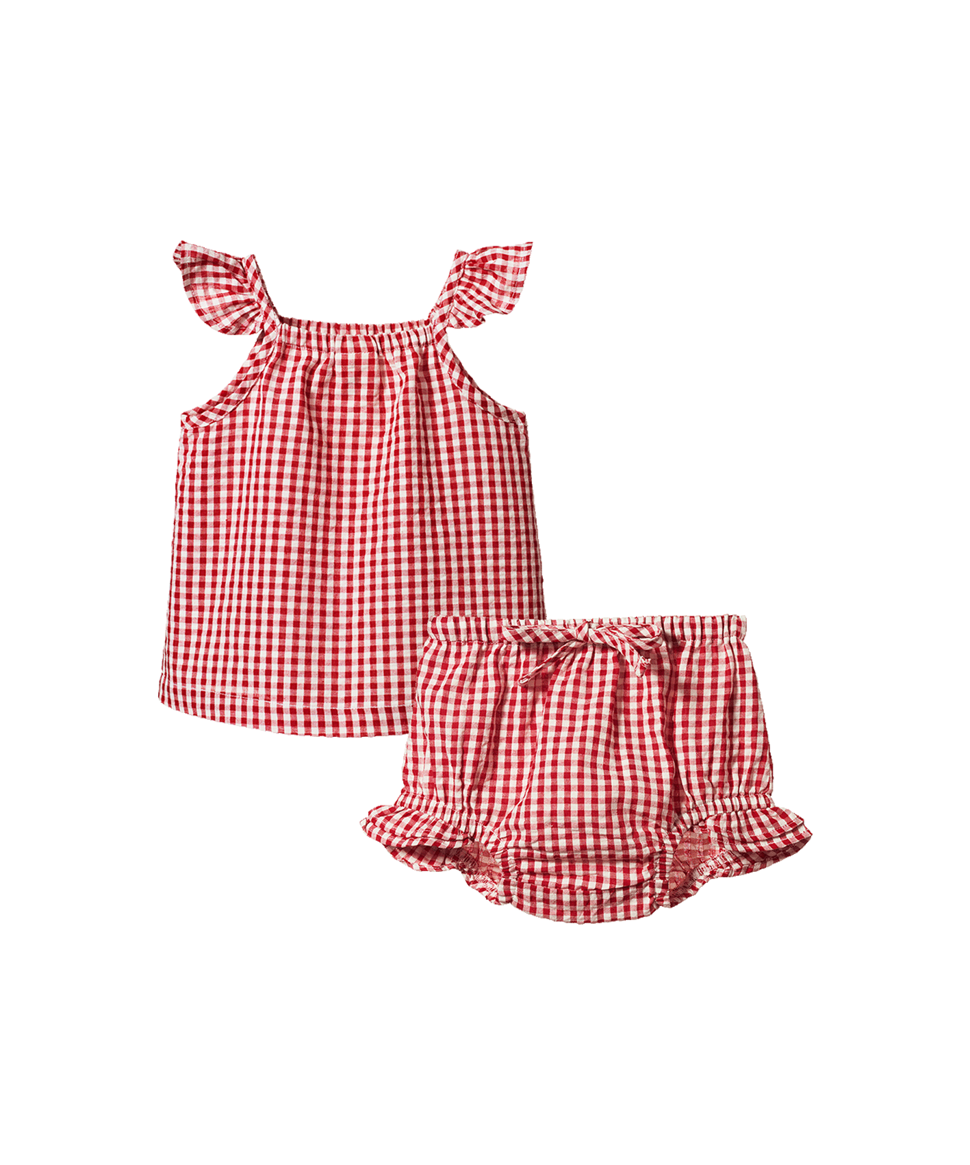 Nature Baby - Petal Set - Red Gingham
