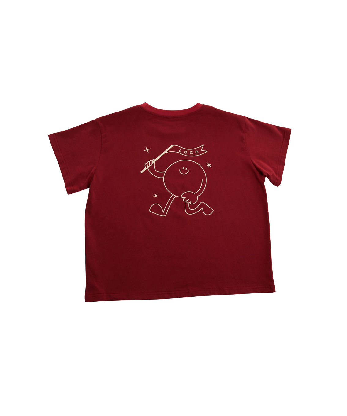 Little the Label - The Crazy Flag Lou Tee - Cherry Cola