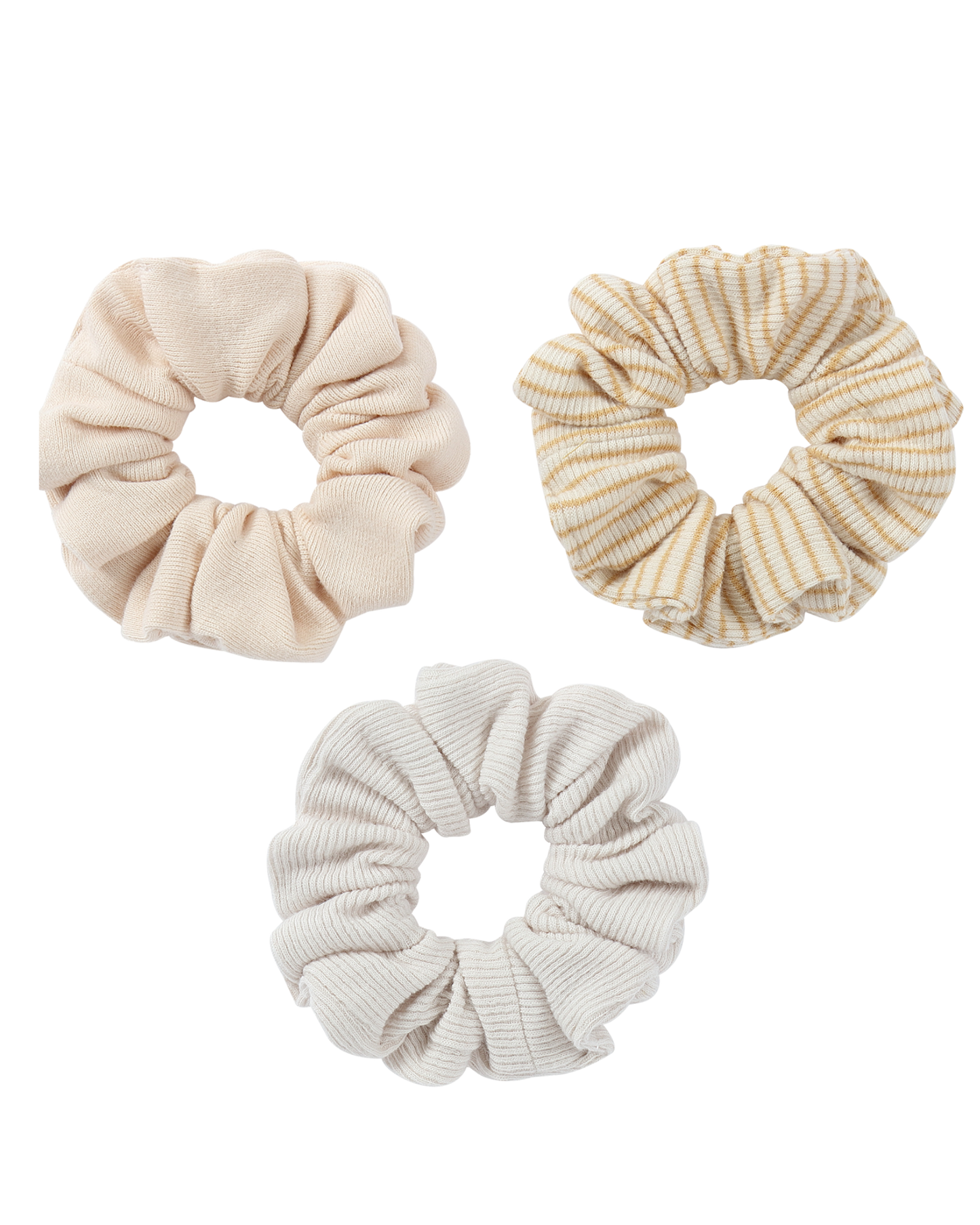 Susukoshi - Scrunchie (pack of 3) - EggShell, Honey, Salt