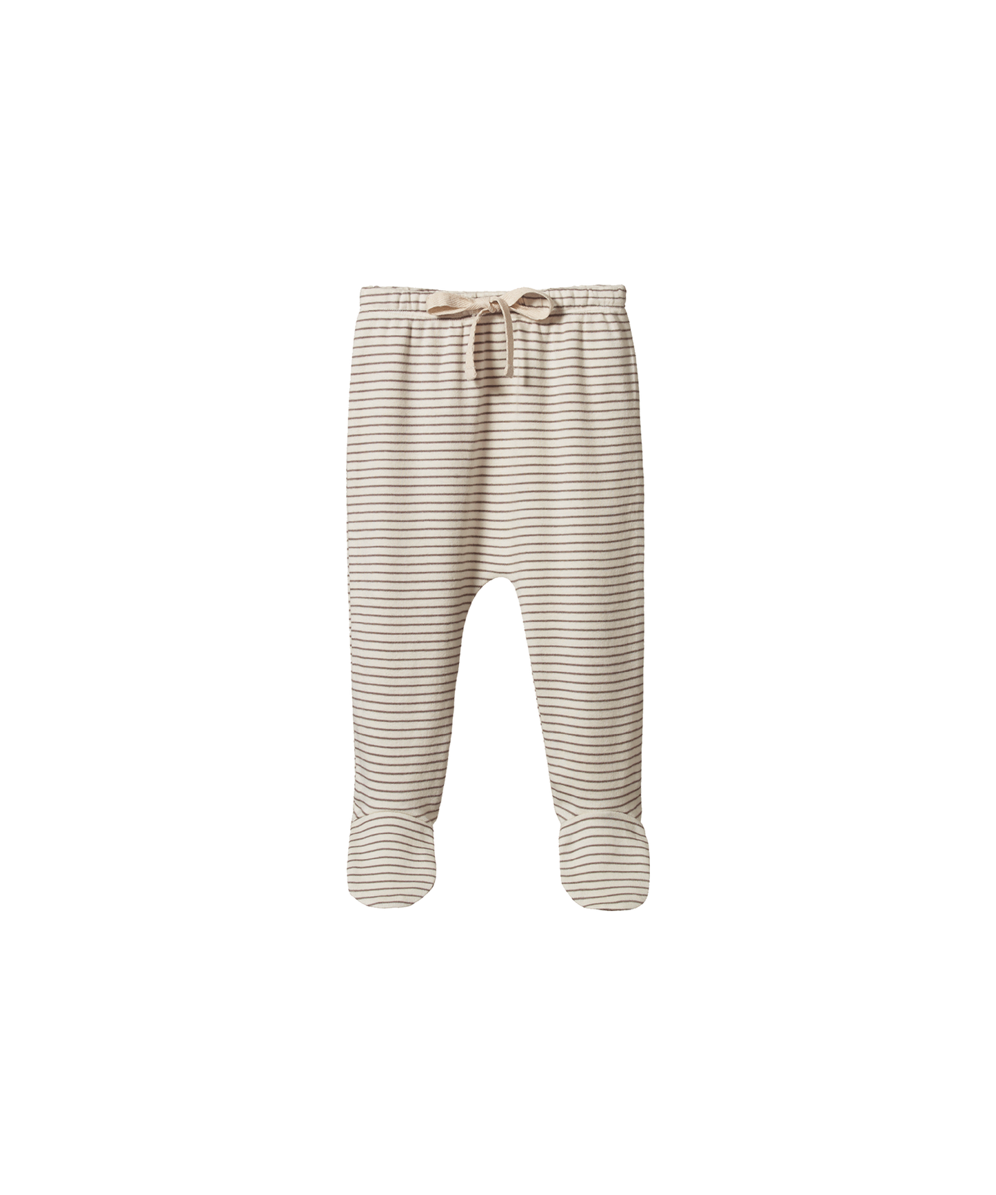 Nature Baby - Footed Rompers - Mushroom Stripe