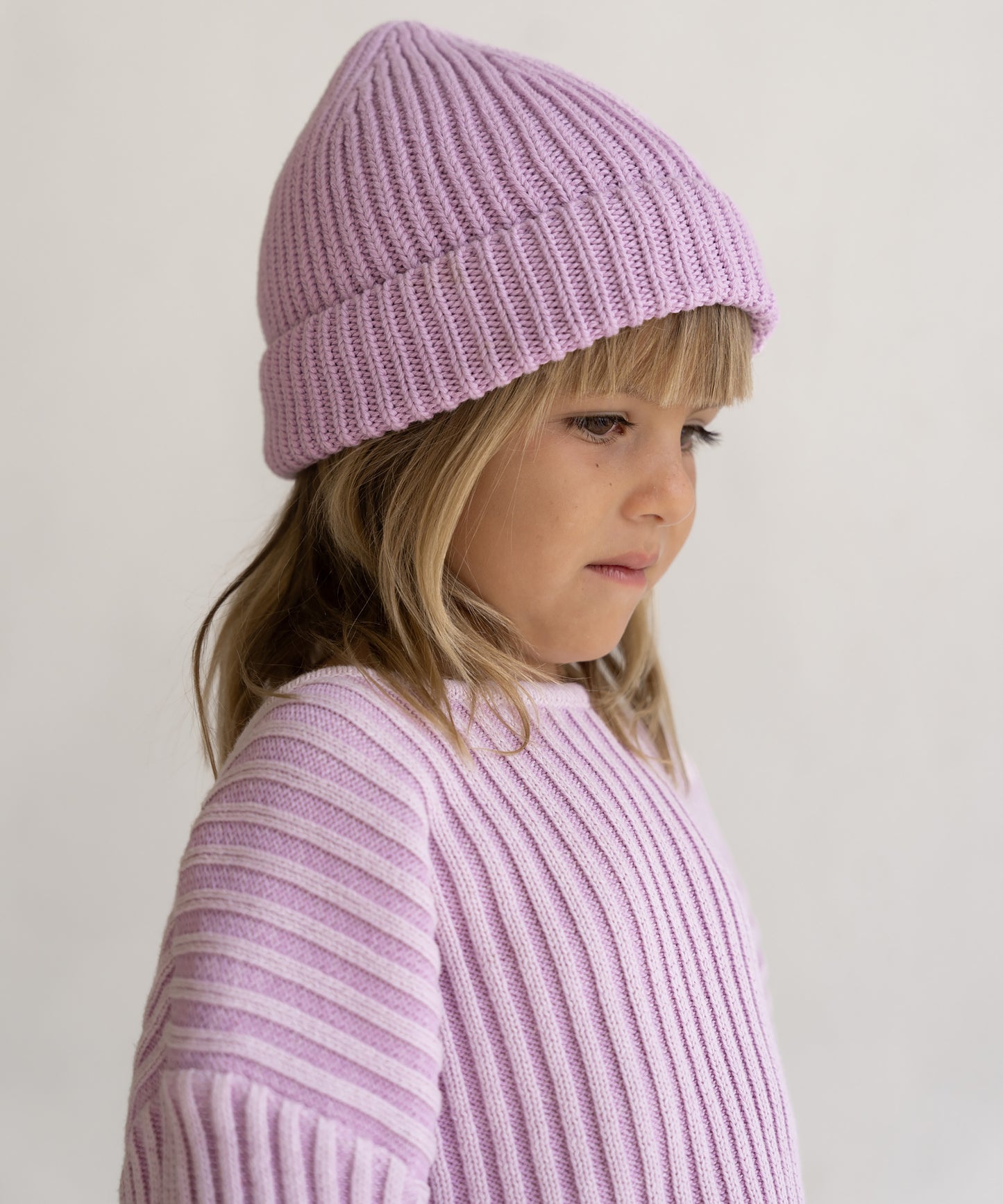 Illoura the Label - Knit Beanie - Mauve