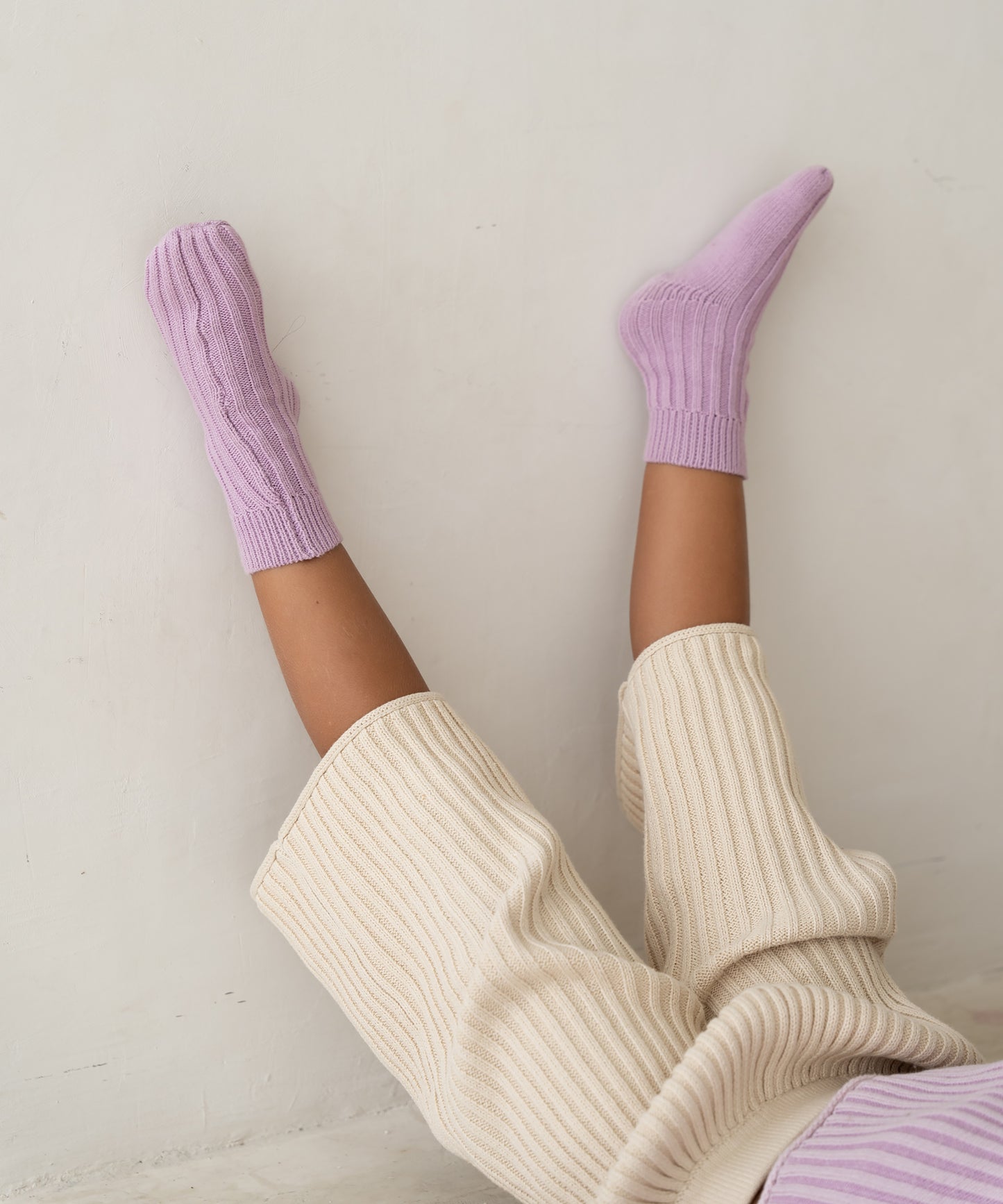 Illoura the Label - Knit Socks - Mauve