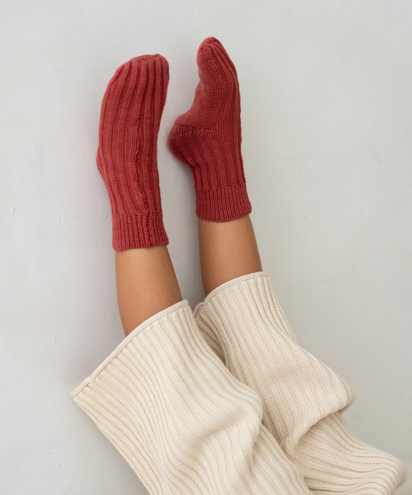 Illoura the Label - Knit Socks - Brick