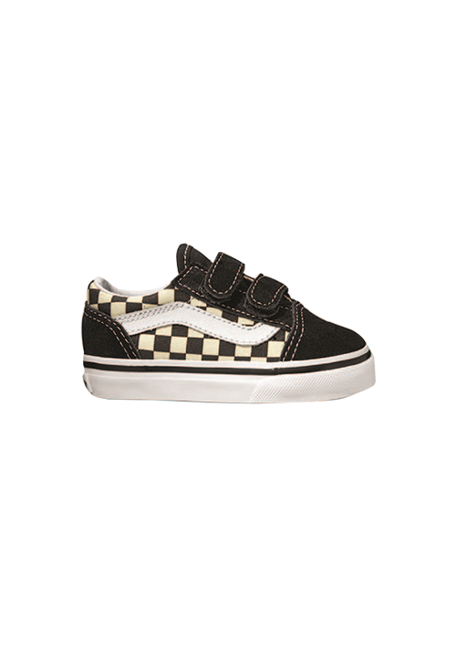 Vans Toddler Old Skool Velcro Primary Check (black/white)