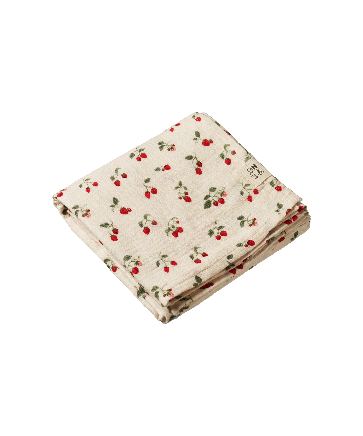 Nature Baby - Muslin Wrap - Strawberry Blush Print