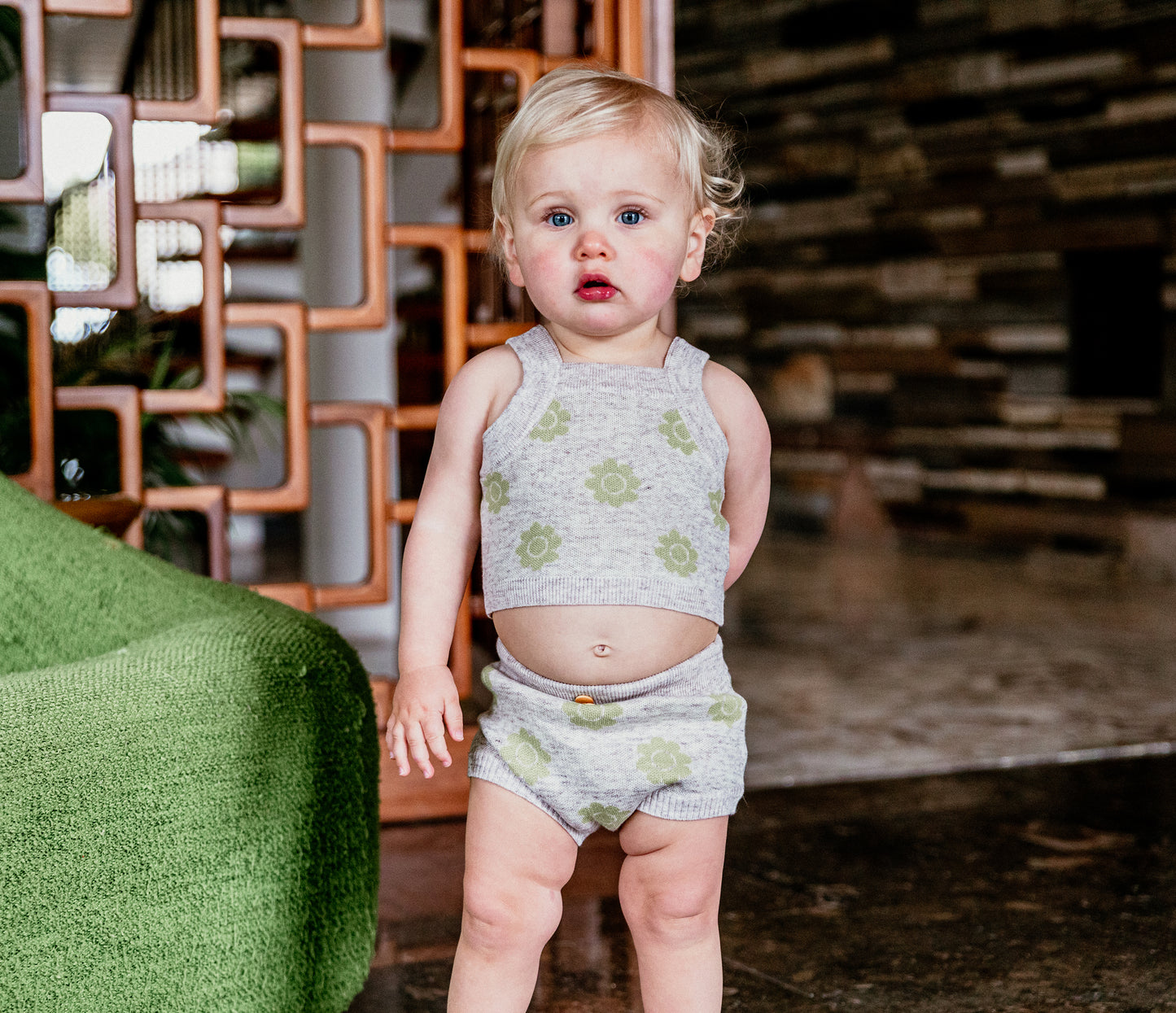 Grown - Pansy Bloomers - Lime & Marle