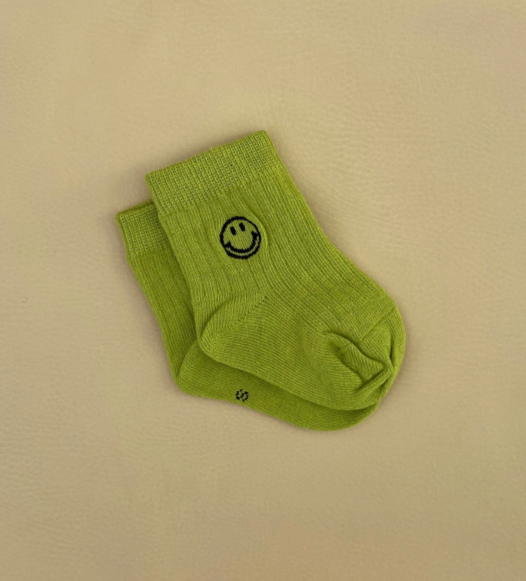 Tiny Trove - Face Socks - Lime