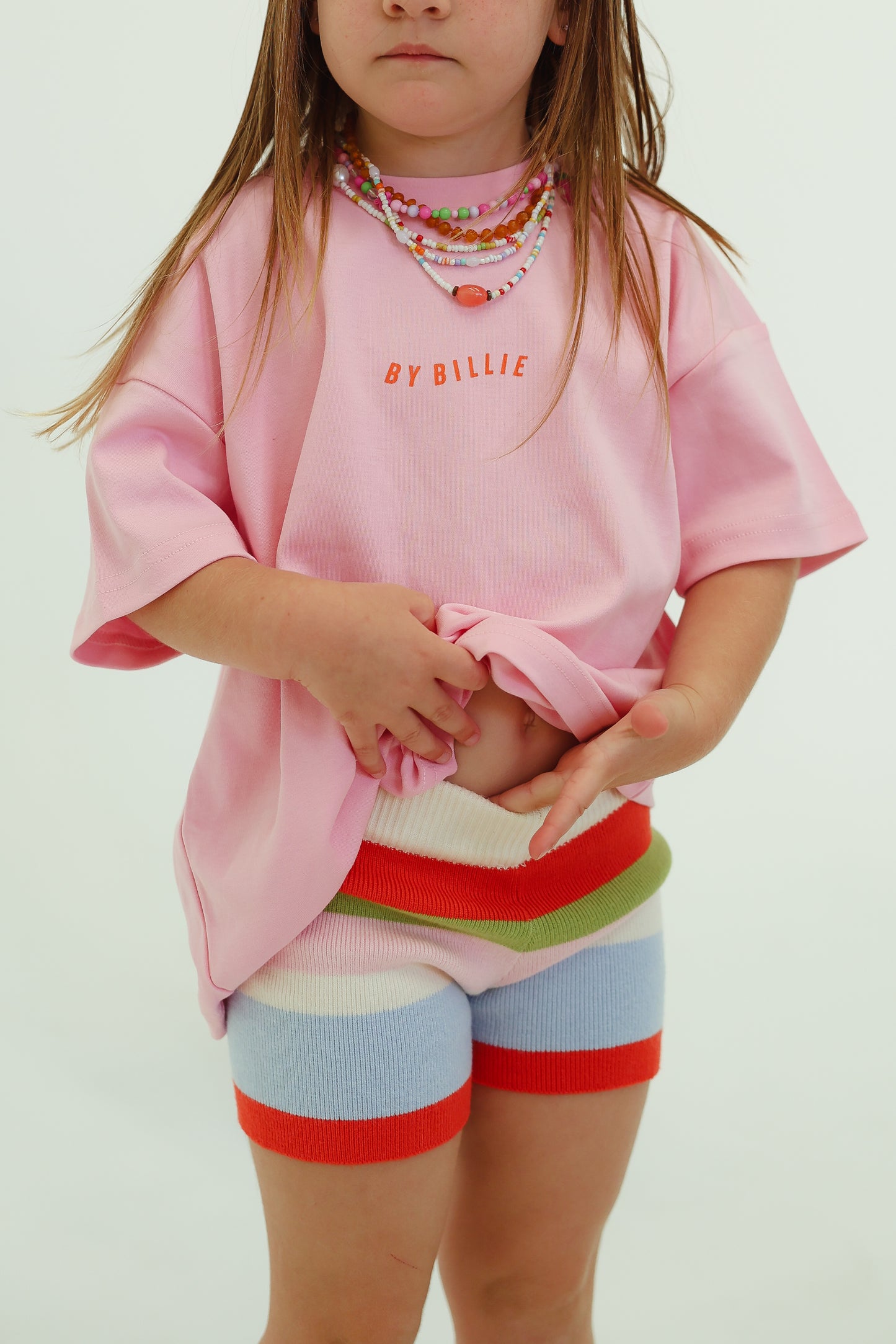 By Billie - Organic Cotton Wave Tee - Pink