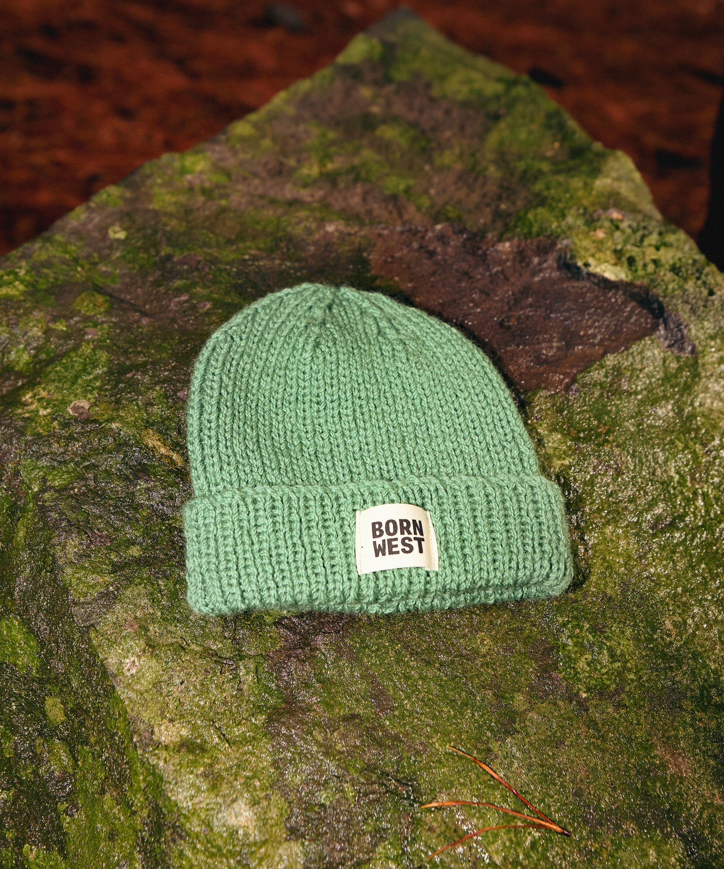Born West - Hand Knitted Beanie - Fern