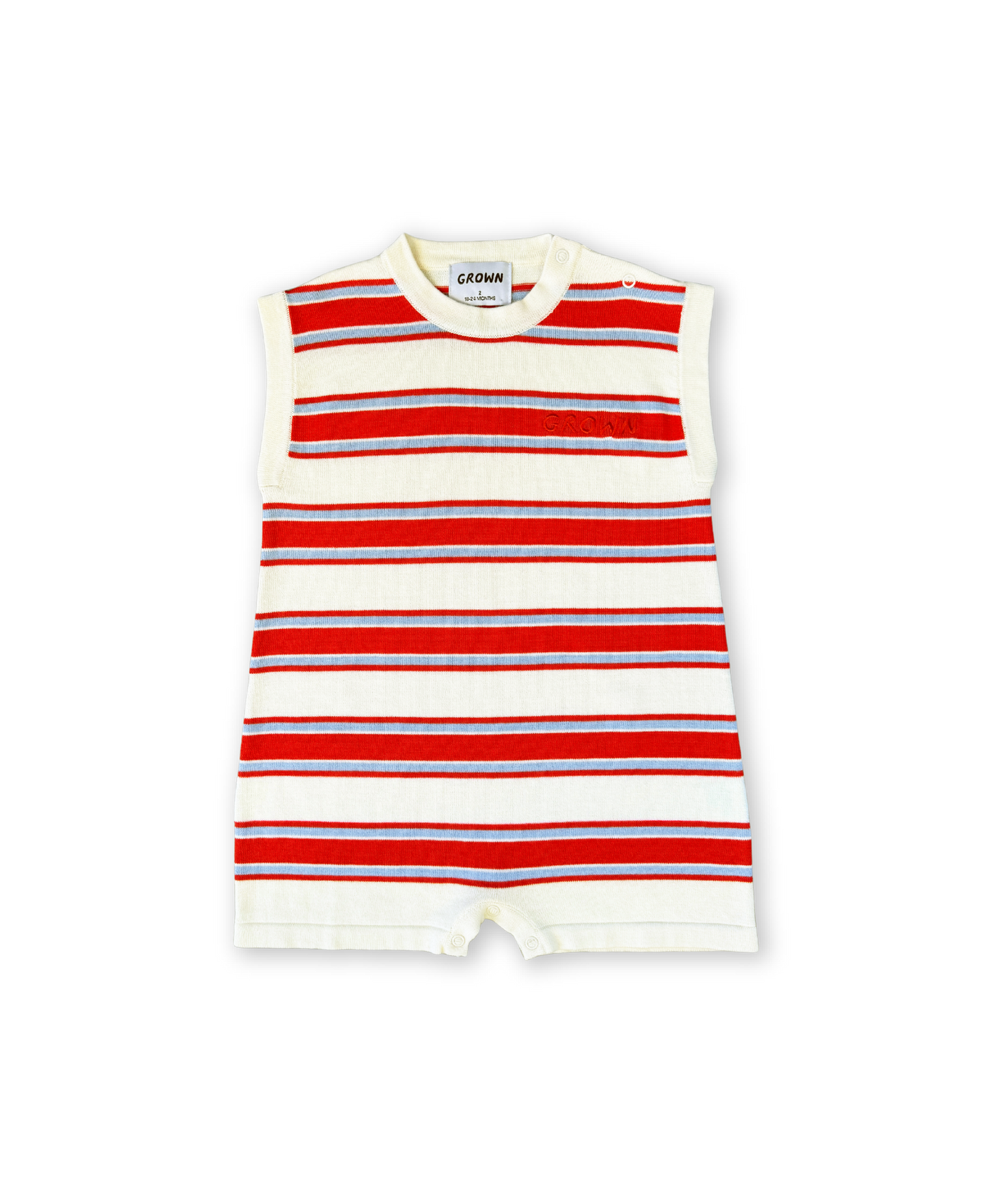 Grown - Island Stripe Playsuit