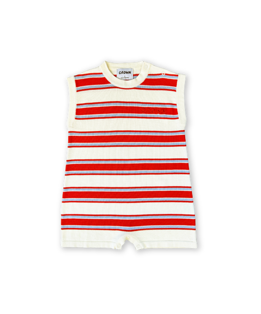 Grown - Island Stripe Playsuit
