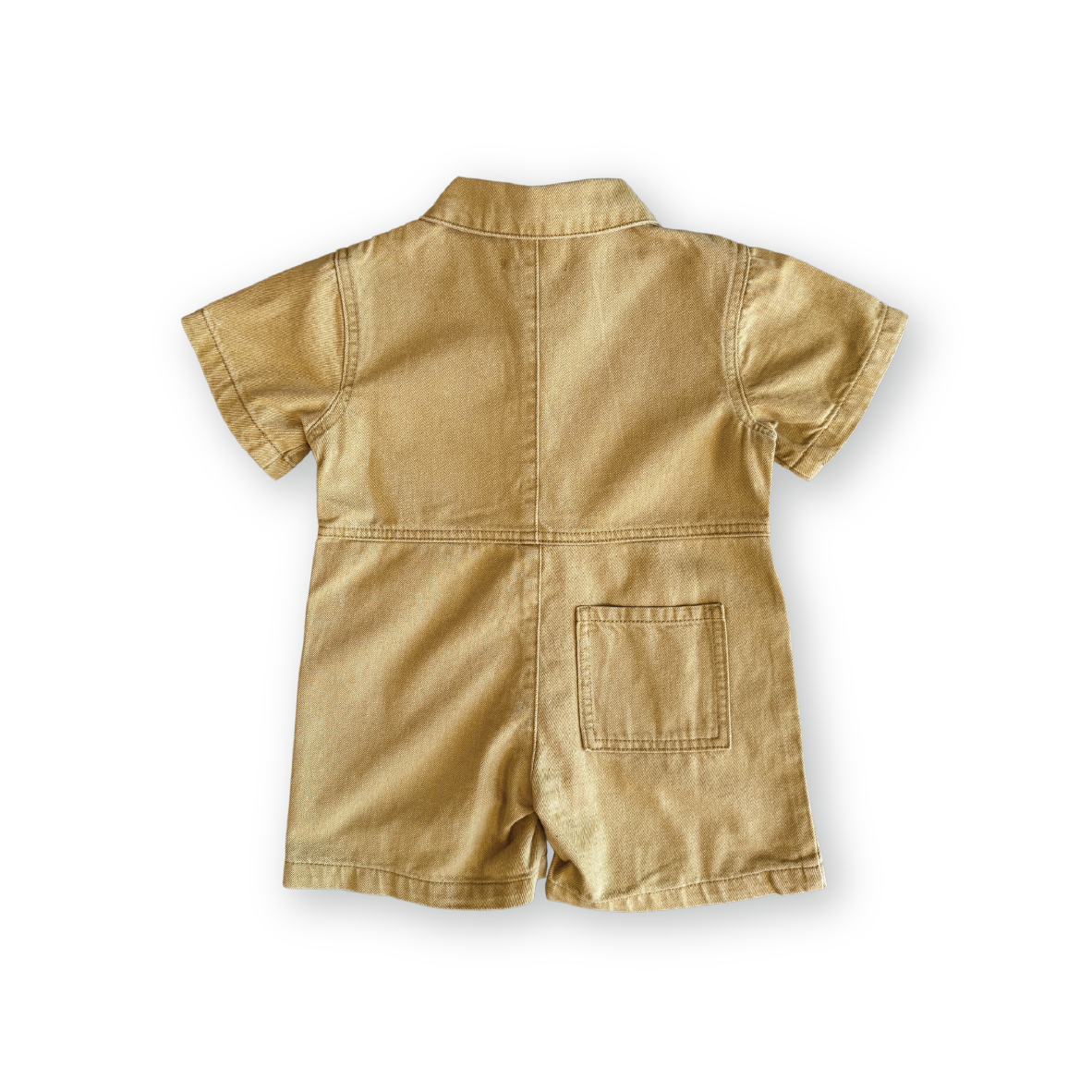 Grown - Summer Short Boilersuit - Mustard