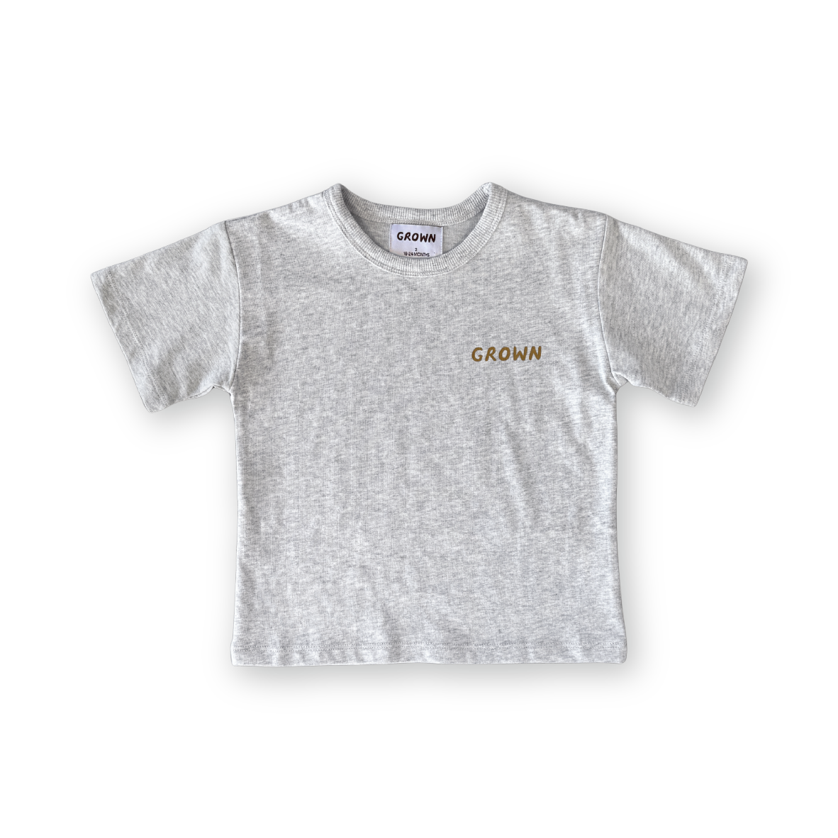 Grown - Sunshine Tee - Grey Marle