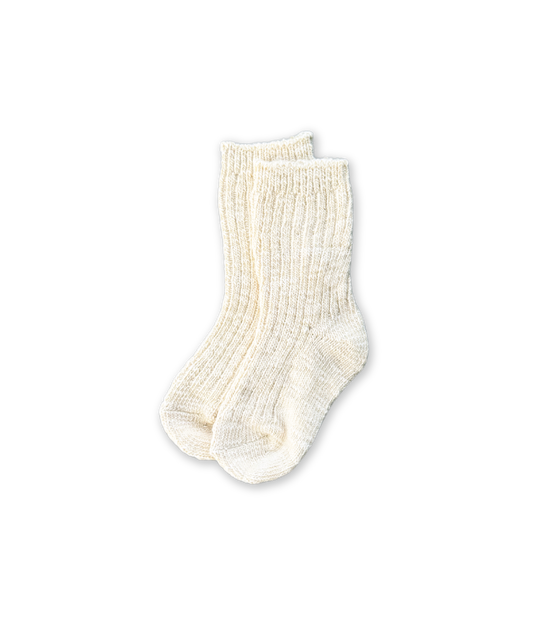 Grown - Chunky Rib Sock - Milk