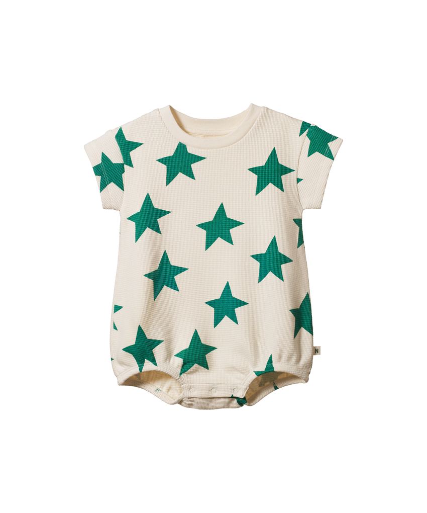 Nature Baby - Juno Romper Waffle - Magic Print