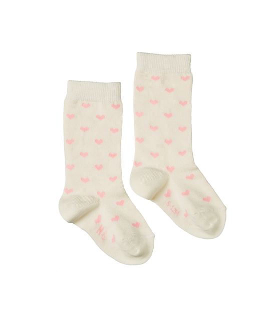 Nature Baby - Cotton Socks - Hearts