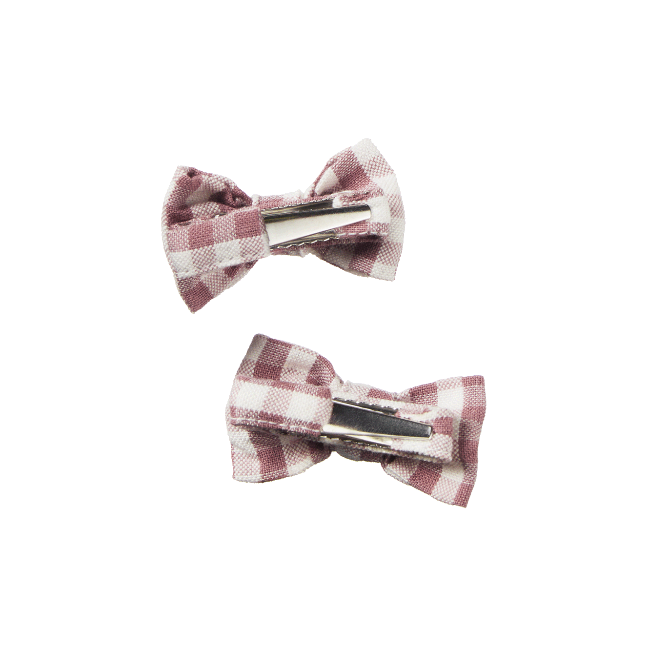 Nature Baby - Small Bow Hair Clips - Twilight Check