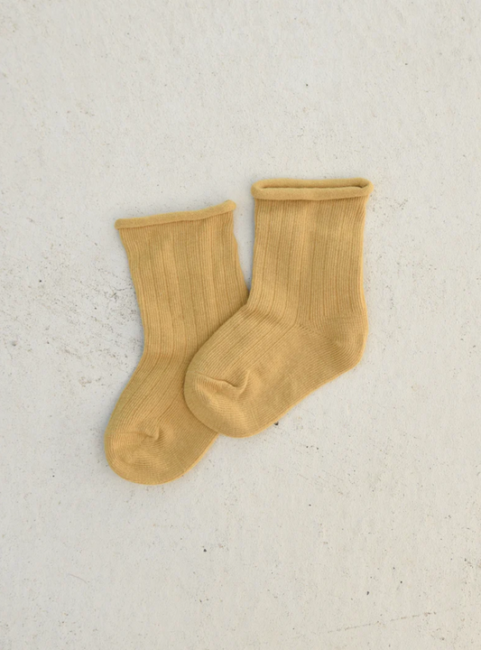 Tiny Trove - Ribbed Socks - Mustard