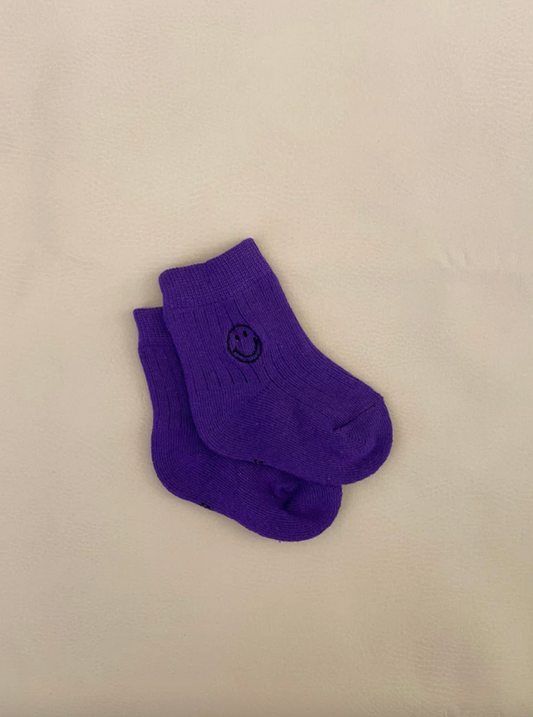 Tiny Trove - Face Socks - Purple