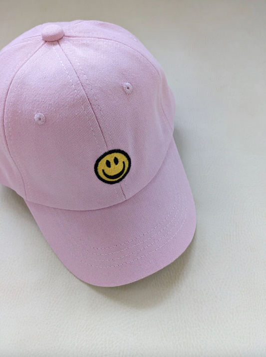 Tiny Trove - Smiley Embroidery Cap - Lilac