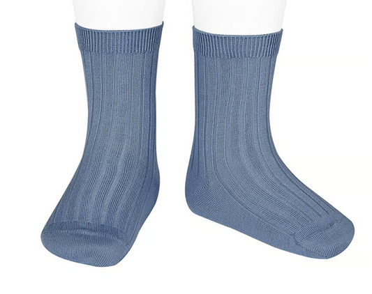 Condor - Rib Short Sock - Azul Francia