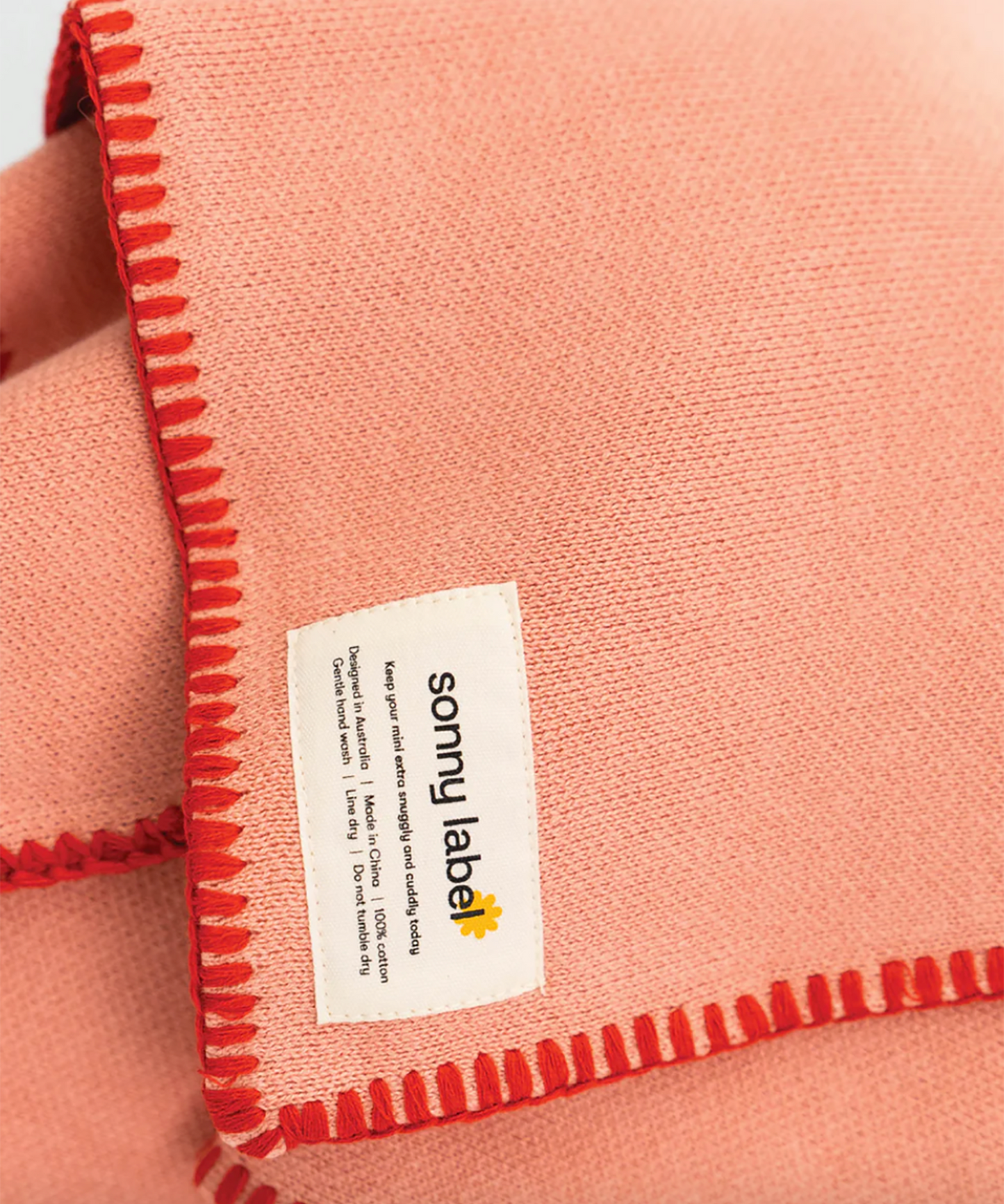 Sonny - Knitted Stitch Blanket - Pink